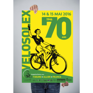 Affiche officielle 70 ans du vélosolex