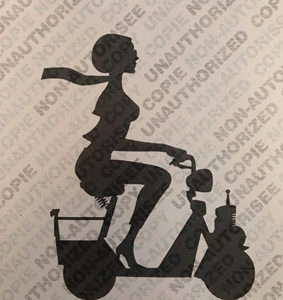 Sticker Pin-up Micron NOIR