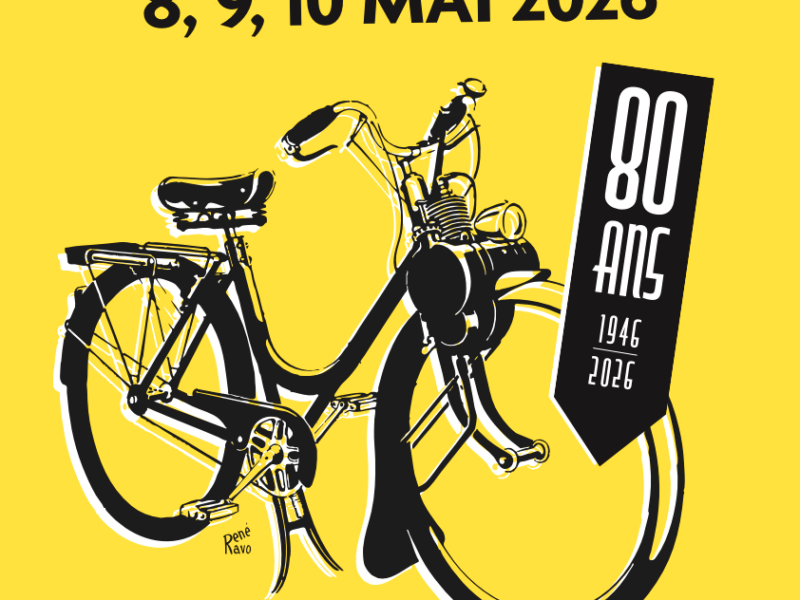 affiche annonce 80 ans du vélososlex